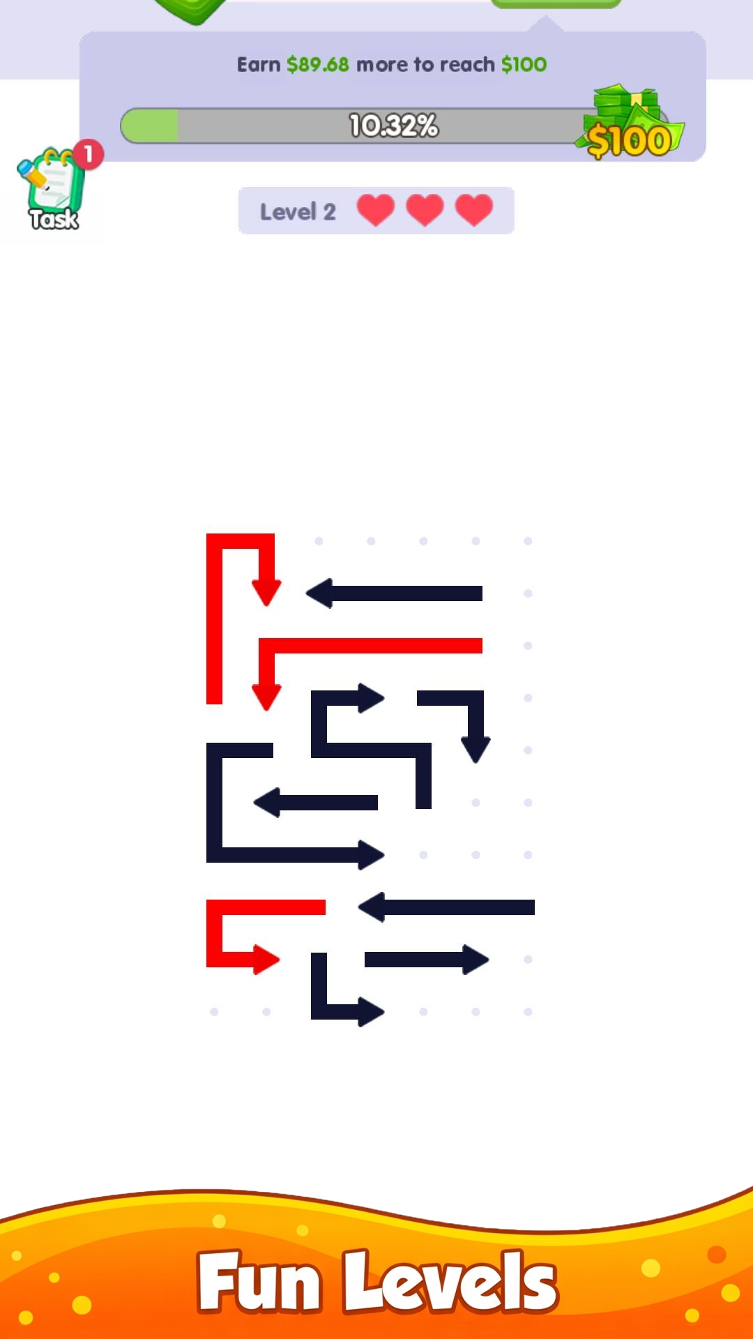 Arrow Flow relaxing puzzle session